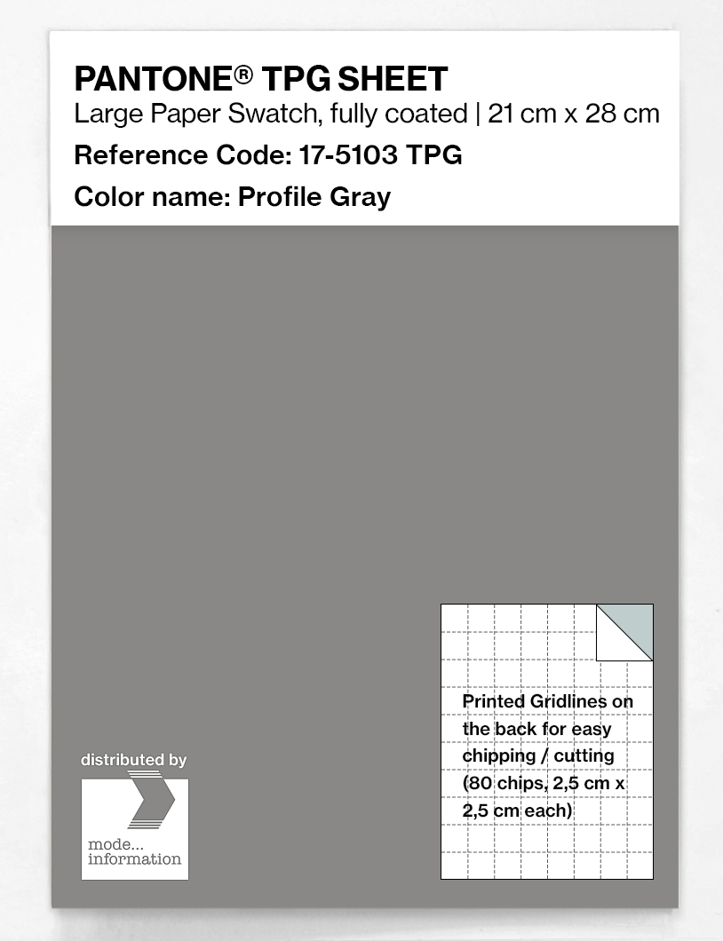Artikelbild 1 des Artikels “PANTONE® TPG SHEET 17-5103 TPG Profile Gray “
