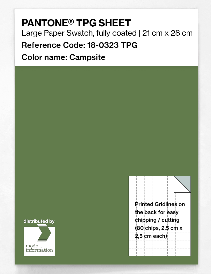 Product image 1 of the product “PANTONE® TPG SHEET 18-0323 TPG Campsite ”