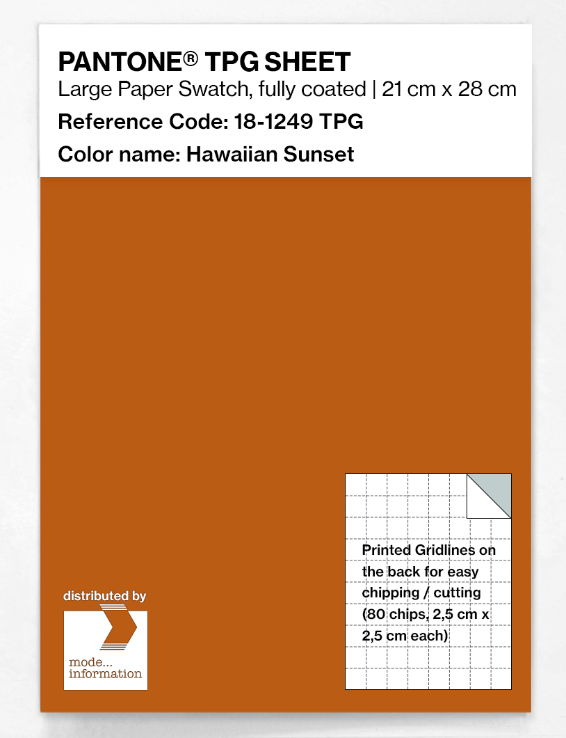 Artikelbild 1 des Artikels “PANTONE® TPG SHEET 18-1249 TPG Hawaiian Sunset “