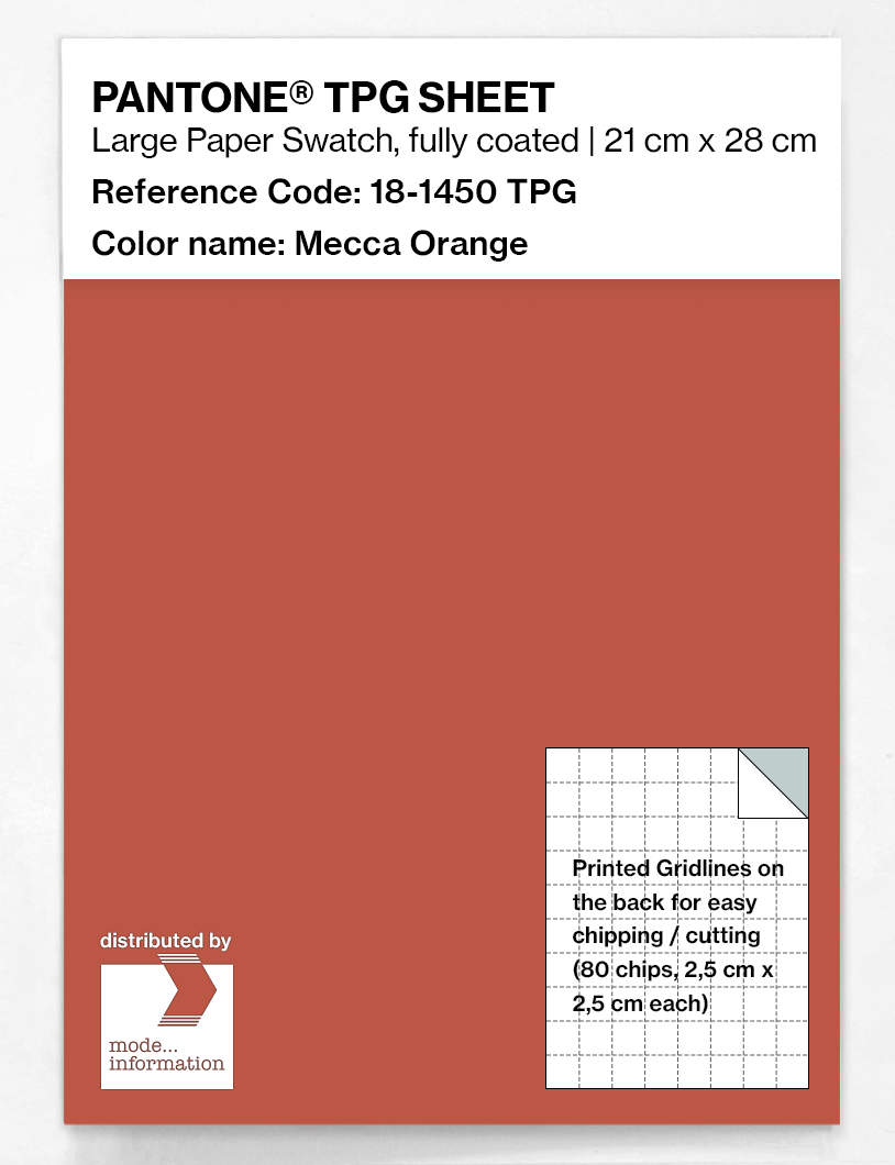 Artikelbild 1 des Artikels “PANTONE® TPG SHEET 18-1450 TPG Mecca Orange “