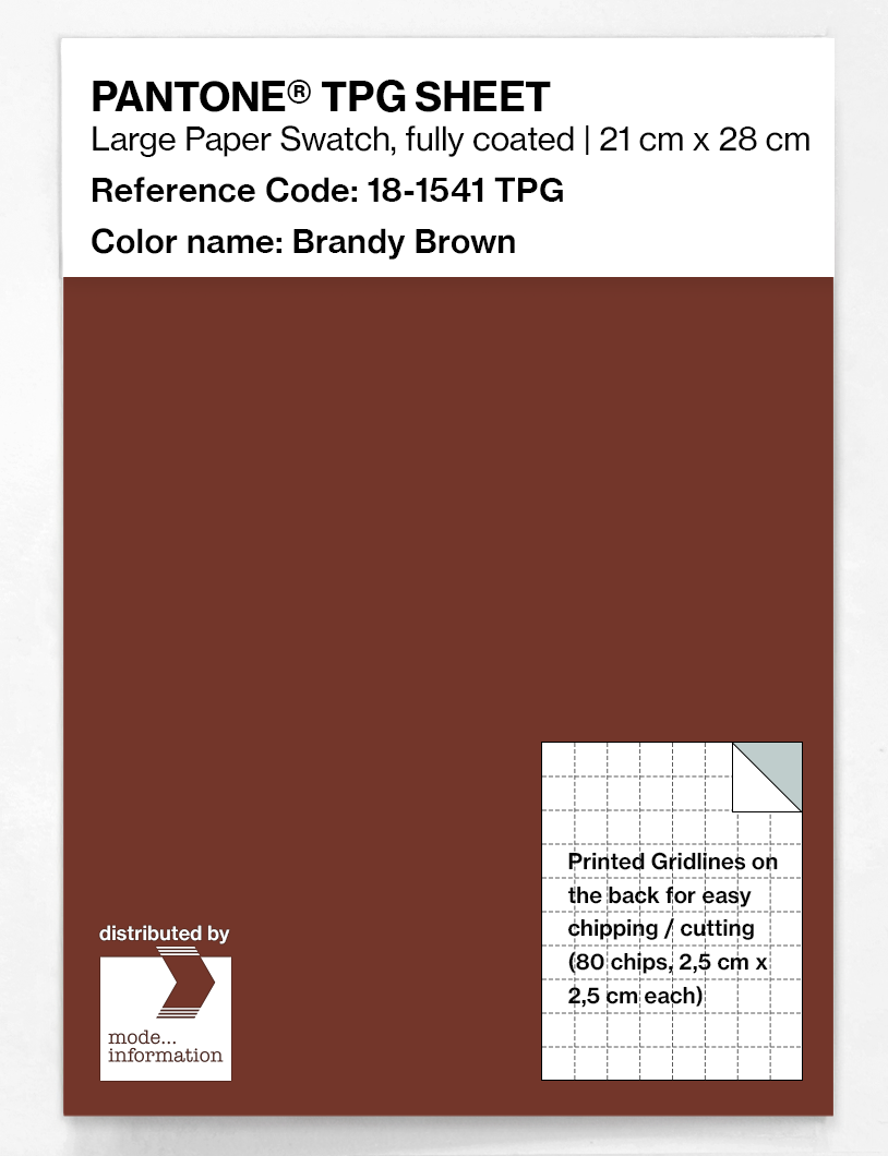 Artikelbild 1 des Artikels “PANTONE® TPG SHEET 18-1541 TPG Brandy Brown “
