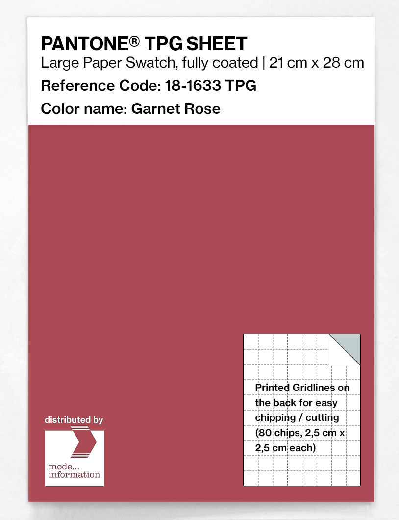 Artikelbild 1 des Artikels “PANTONE® TPG SHEET 18-1633 TPG Garnet Rose “
