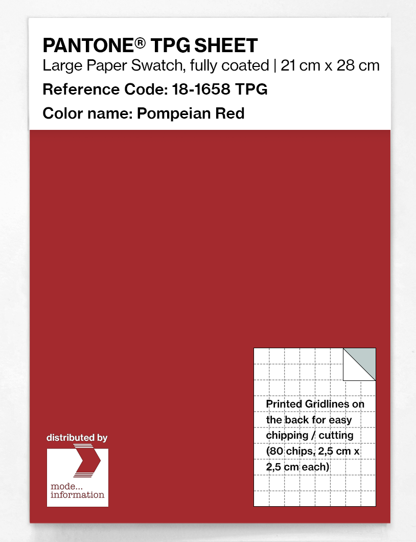 Artikelbild 1 des Artikels “PANTONE® TPG SHEET 18-1658 TPG Pompeian Red “