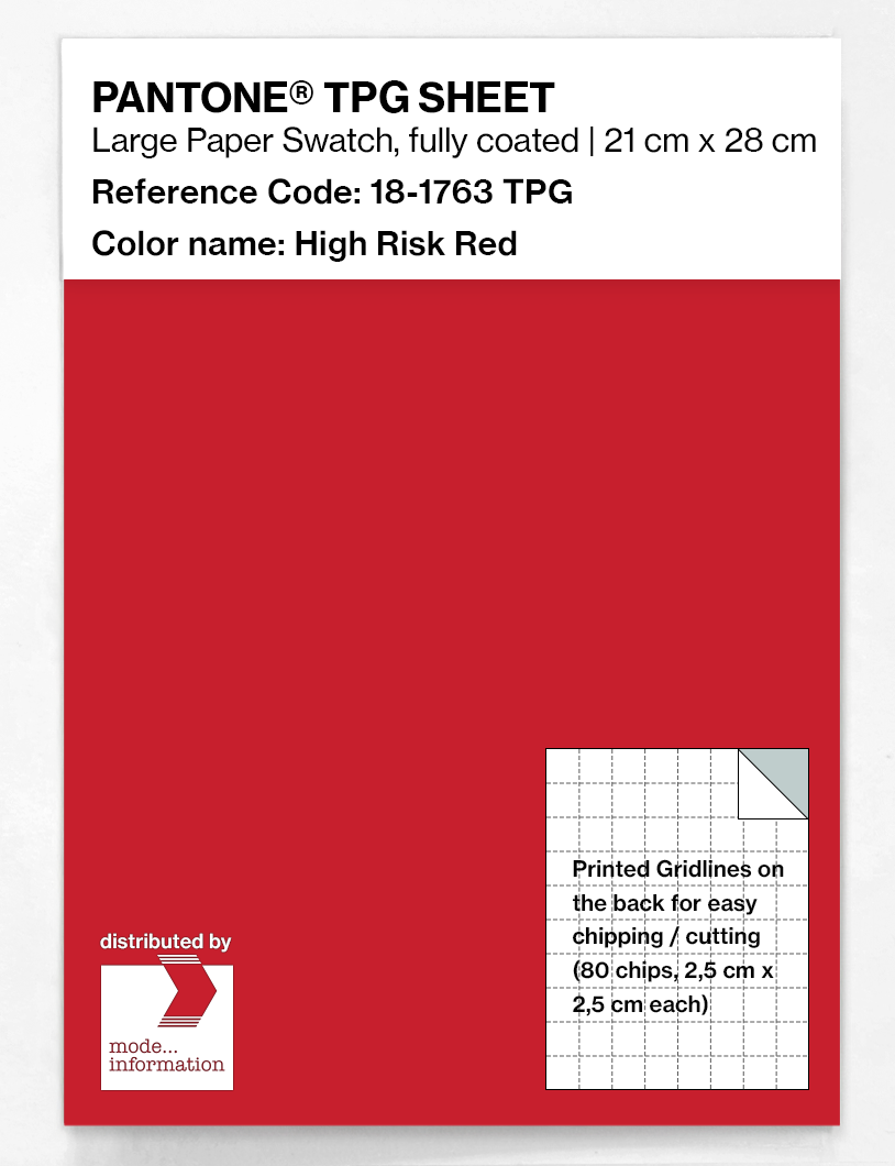 Artikelbild 1 des Artikels “PANTONE® TPG SHEET 18-1763 TPG High Risk Red “
