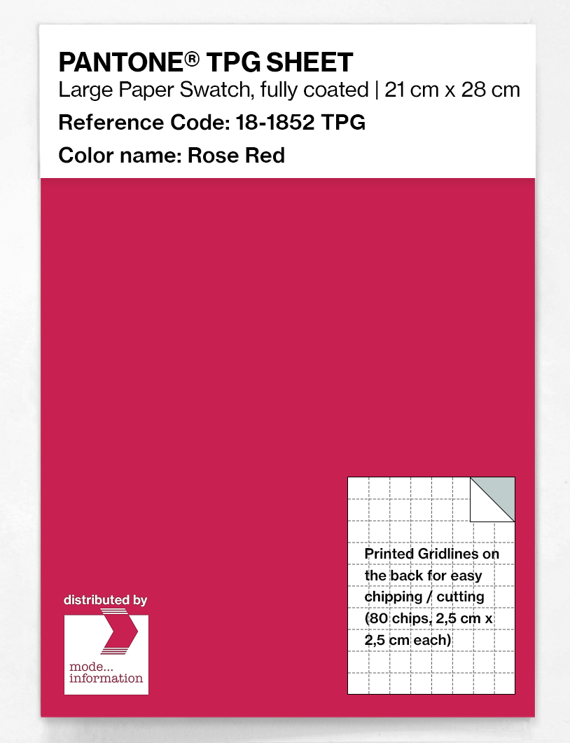 Artikelbild 1 des Artikels “PANTONE® TPG SHEET 18-1852 TPG Rose Red “