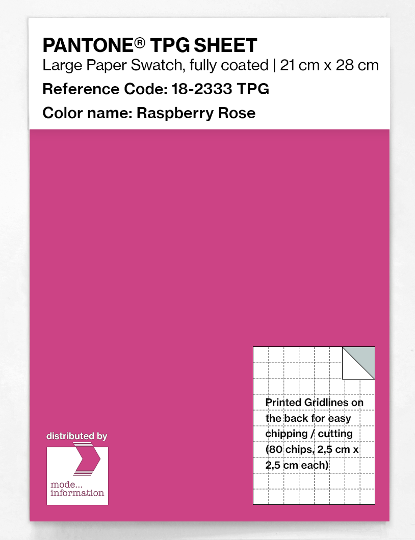 Artikelbild 1 des Artikels “PANTONE® TPG SHEET 18-2333 TPG Raspberry Rose “