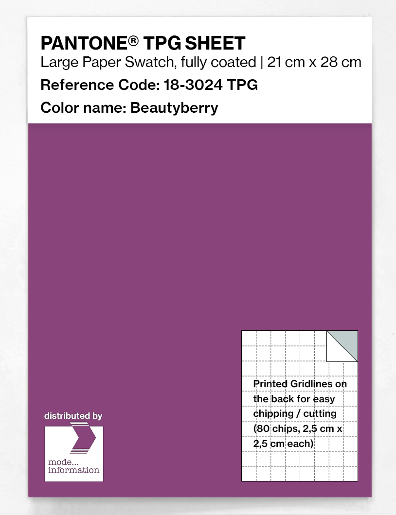 Artikelbild 1 des Artikels “PANTONE® TPG SHEET 18-3024 TPG Beautyberry “