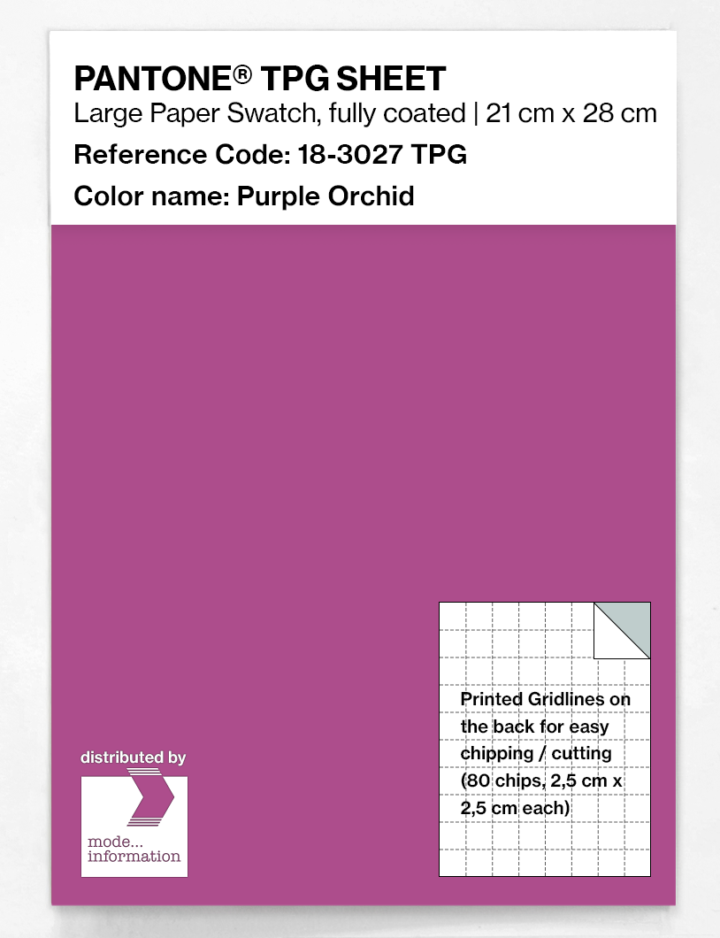 Product image 1 of the product “PANTONE® TPG SHEET 18-3027 TPG Purple Orchid ”