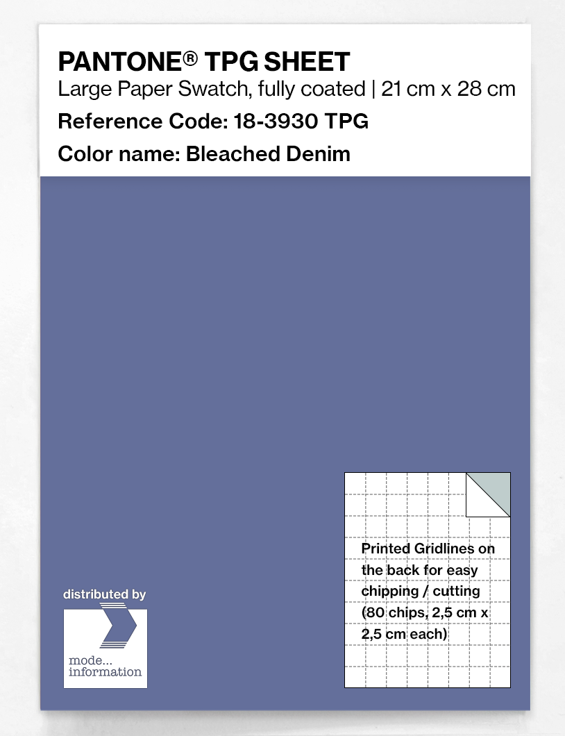 Artikelbild 1 des Artikels “PANTONE® TPG SHEET 18-3930 TPG Bleached Denim “