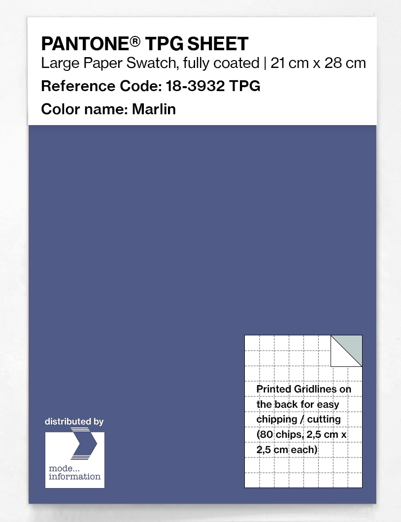 Product image 1 of the product “PANTONE® TPG SHEET 18-3932 TPG Marlin ”