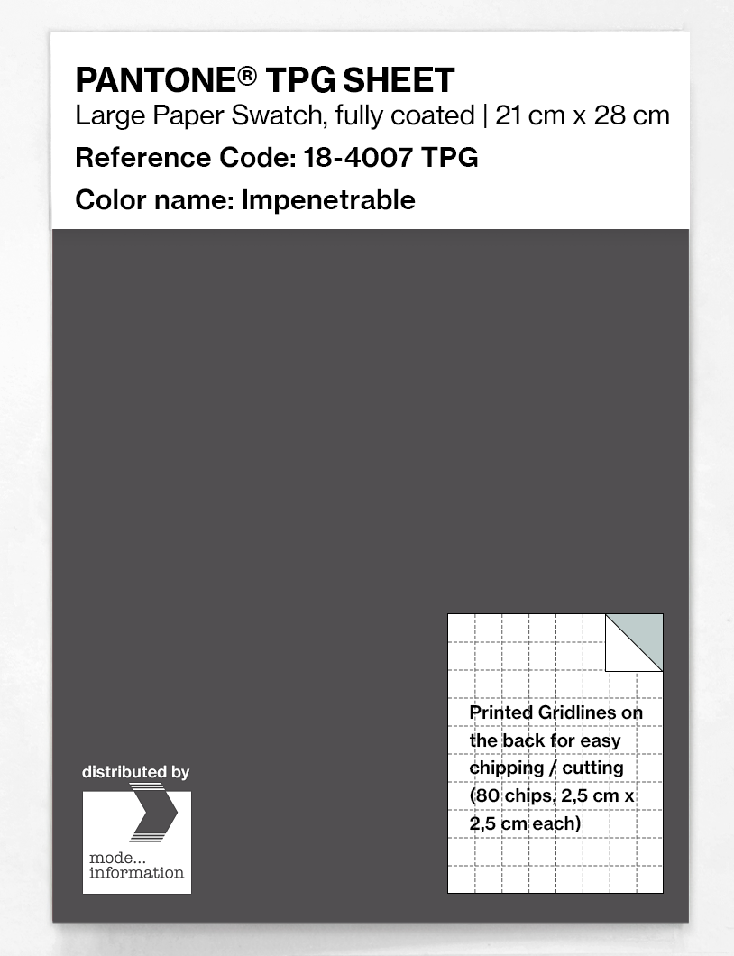 Artikelbild 1 des Artikels “PANTONE® TPG SHEET 18-4007 TPG Impenetrable “
