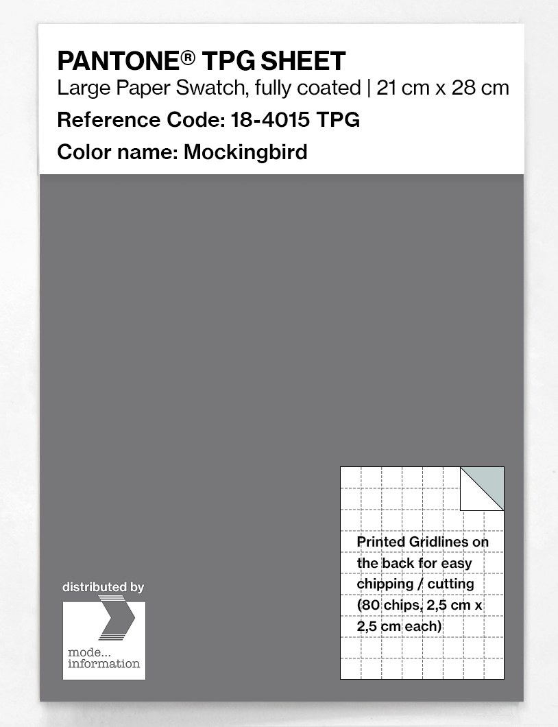 Artikelbild 1 des Artikels “PANTONE® TPG SHEET 18-4015 TPG Mockingbird “