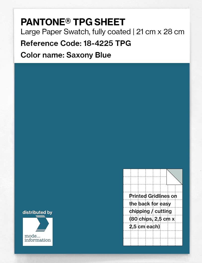 Artikelbild 1 des Artikels “PANTONE® TPG SHEET 18-4225 TPG Saxony Blue “