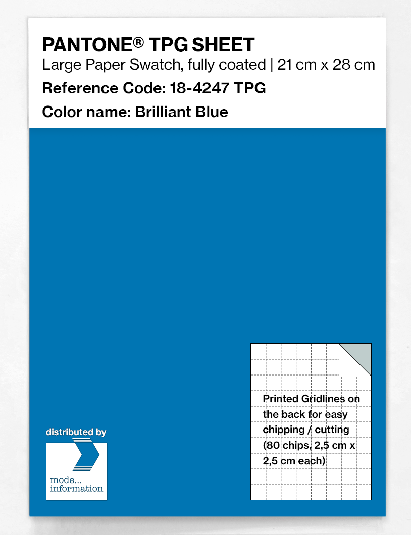 Artikelbild 1 des Artikels “PANTONE® TPG SHEET 18-4247 TPG Brilliant Blue “