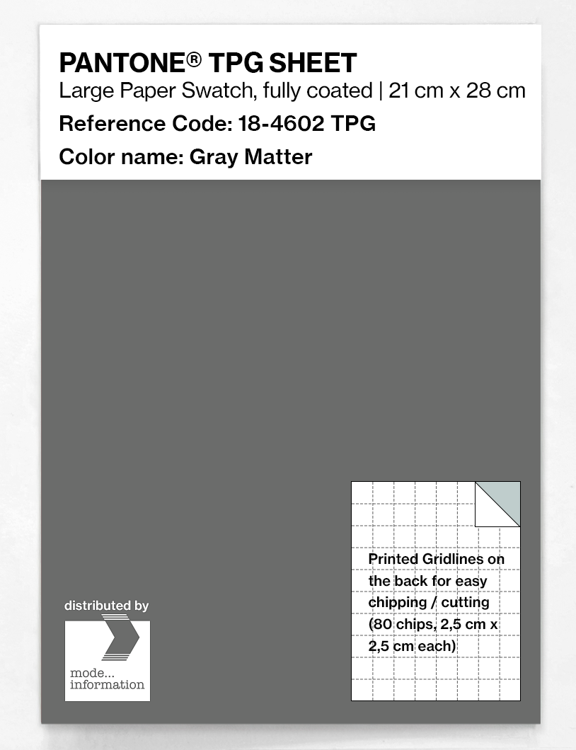 Artikelbild 1 des Artikels “PANTONE® TPG SHEET 18-4602 TPG Gray Matter “