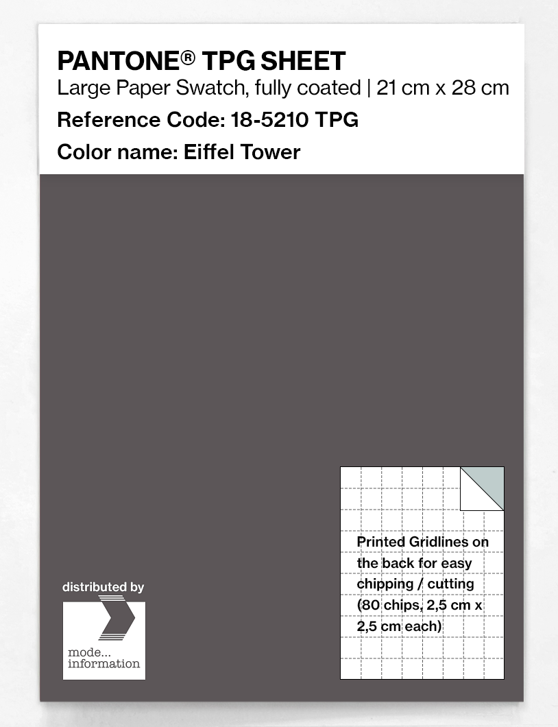 Product image 1 of the product “PANTONE® TPG SHEET 18-5210 TPG Eiffel Tower ”