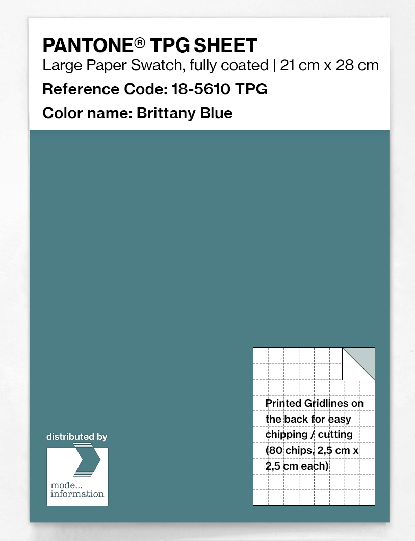 Artikelbild 1 des Artikels “PANTONE® TPG SHEET 18-5610 TPG Brittany Blue “