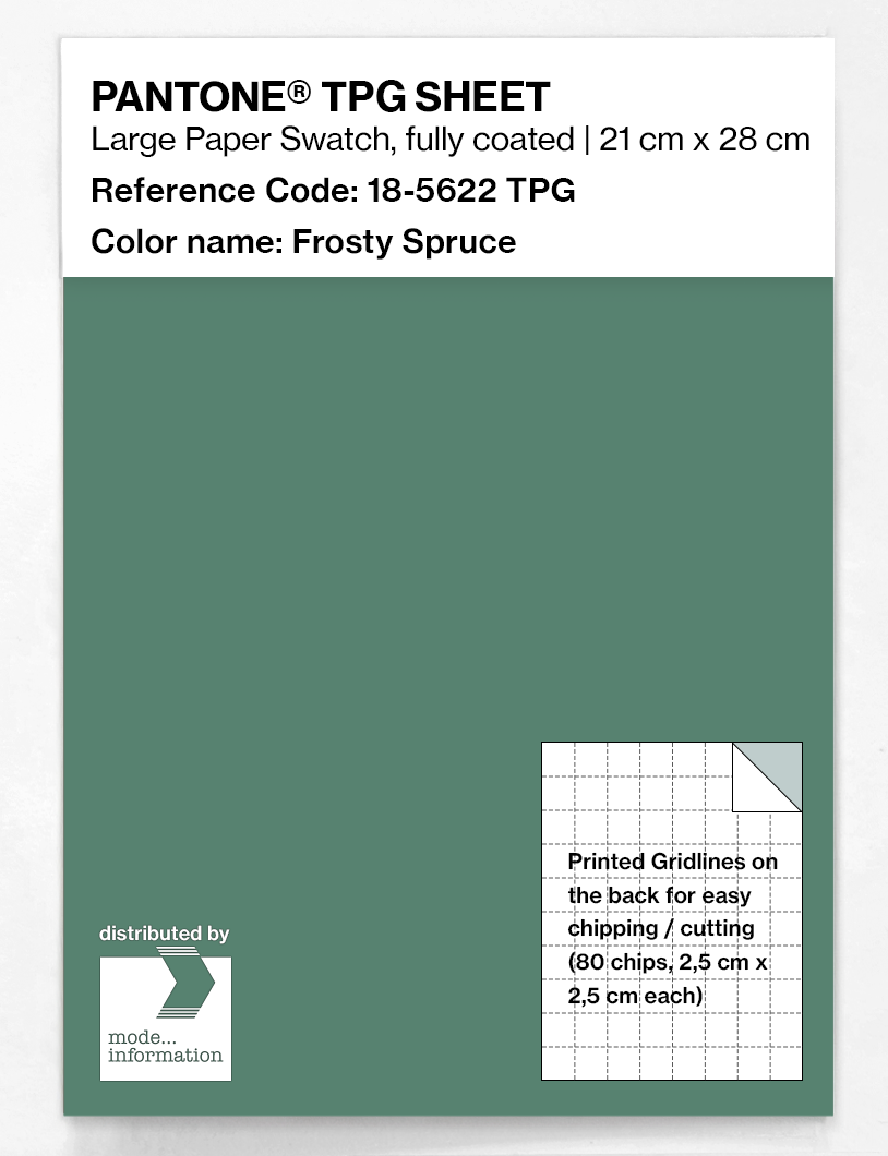 Artikelbild 1 des Artikels “PANTONE® TPG SHEET 18-5622 TPG Frosty Spruce “