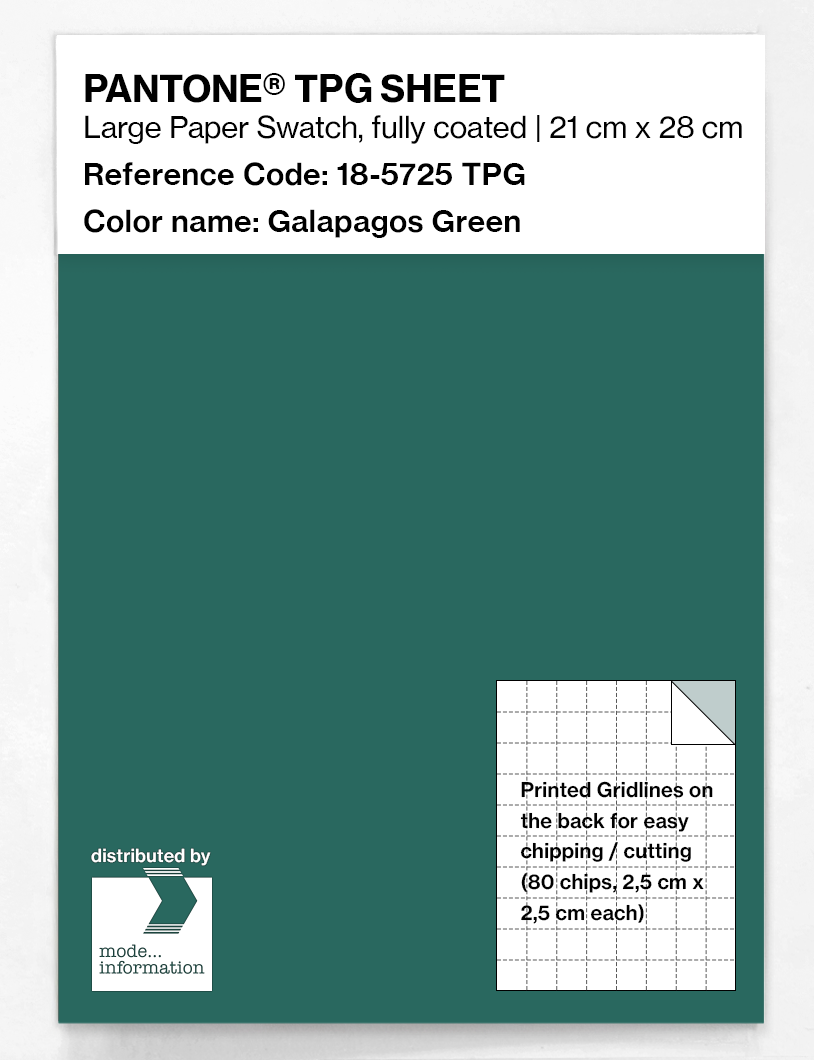 Artikelbild 1 des Artikels “PANTONE® TPG SHEET 18-5725 TPG Galapagos Green “