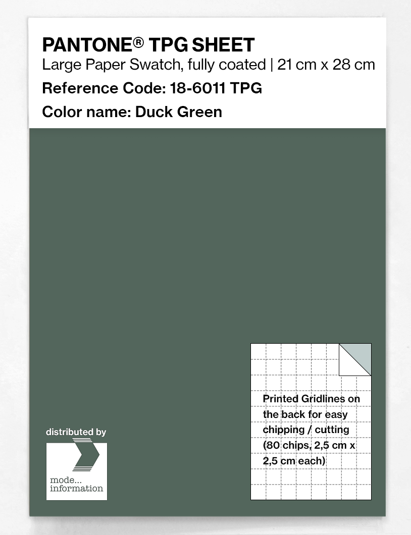 Artikelbild 1 des Artikels “PANTONE® TPG SHEET 18-6011 TPG Duck Green “