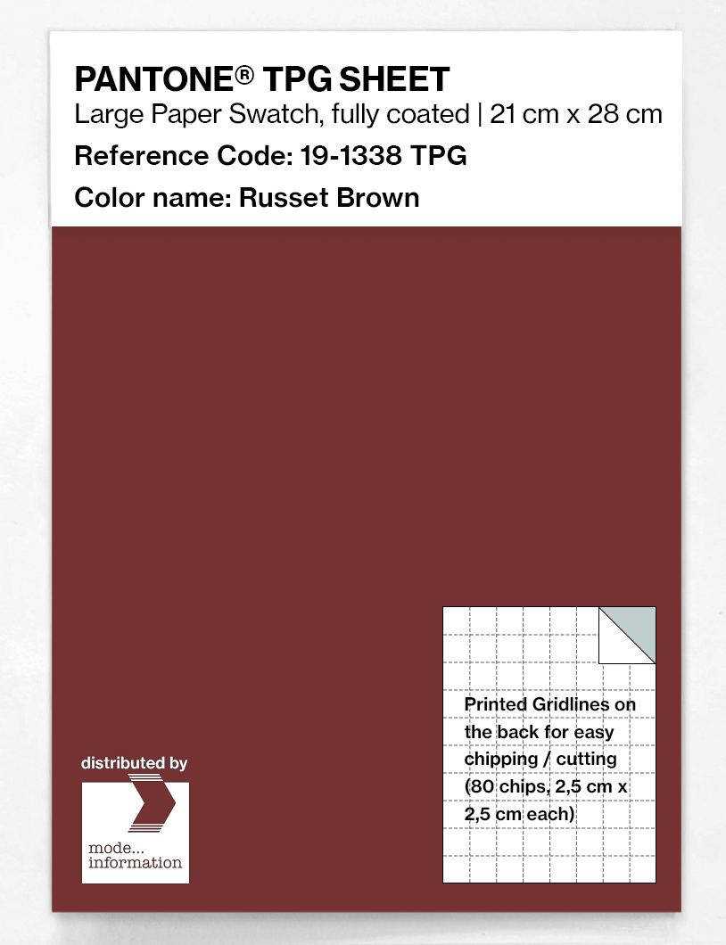 Artikelbild 1 des Artikels “PANTONE® TPG SHEET 19-1338 TPG Russet Brown “