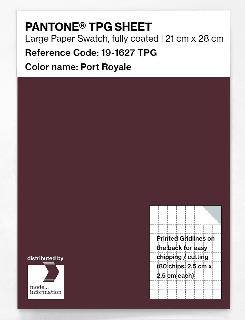 Artikelbild 1 des Artikels “PANTONE® TPG SHEET 19-1627 TPG Port Royale “