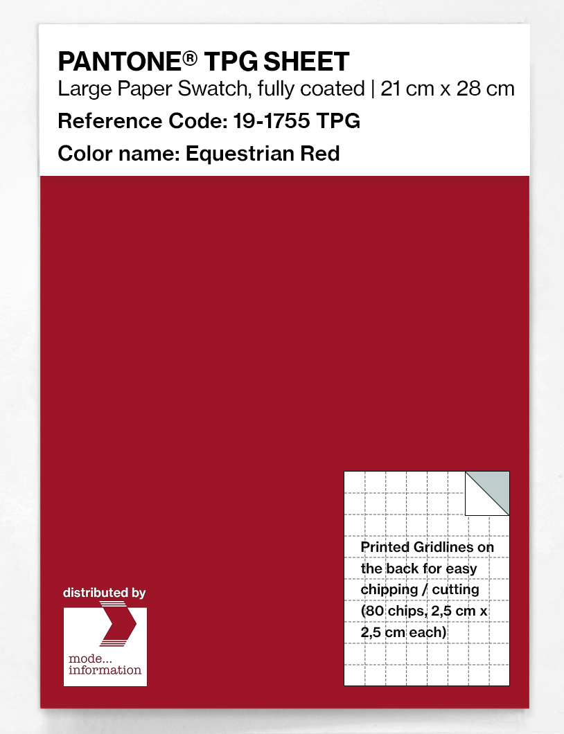 Artikelbild 1 des Artikels “PANTONE® TPG SHEET 19-1755 TPG Equestrian Red “