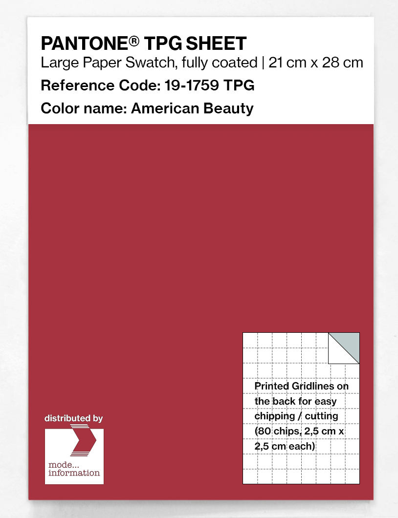 Artikelbild 1 des Artikels “PANTONE® TPG SHEET 19-1759 TPG American Beauty “