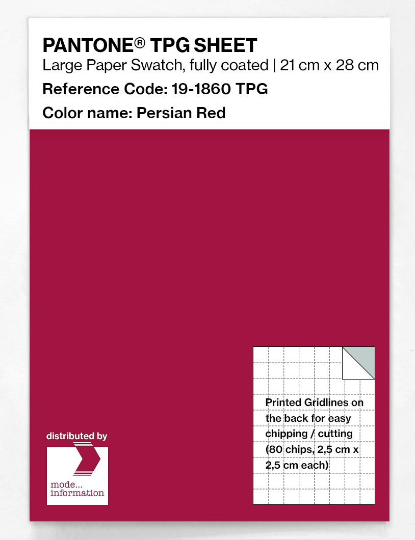 Artikelbild 1 des Artikels “PANTONE® TPG SHEET 19-1860 TPG Persian Red “