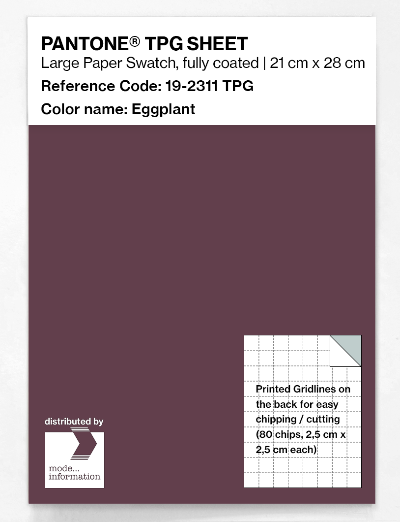 Artikelbild 1 des Artikels “PANTONE® TPG SHEET 19-2311 TPG Eggplant “
