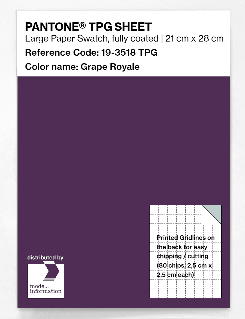 Artikelbild 1 des Artikels “PANTONE® TPG SHEET 19-3518 TPG Grape Royale “
