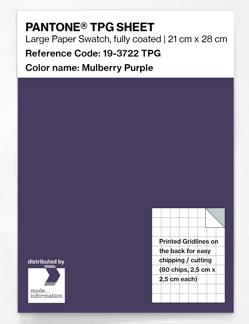 Artikelbild 1 des Artikels “PANTONE® TPG SHEET 19-3722 TPG Mulberry Purple “