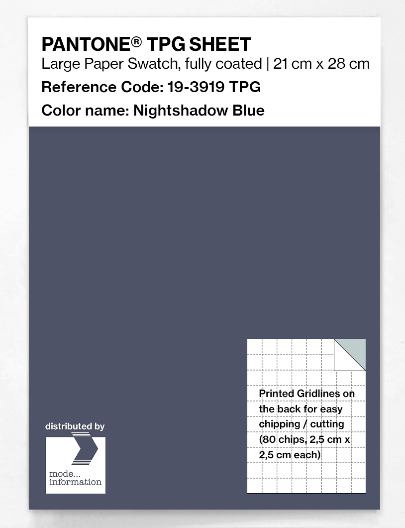 Artikelbild 1 des Artikels “PANTONE® TPG SHEET 19-3919 TPG Nightshadow Blue “