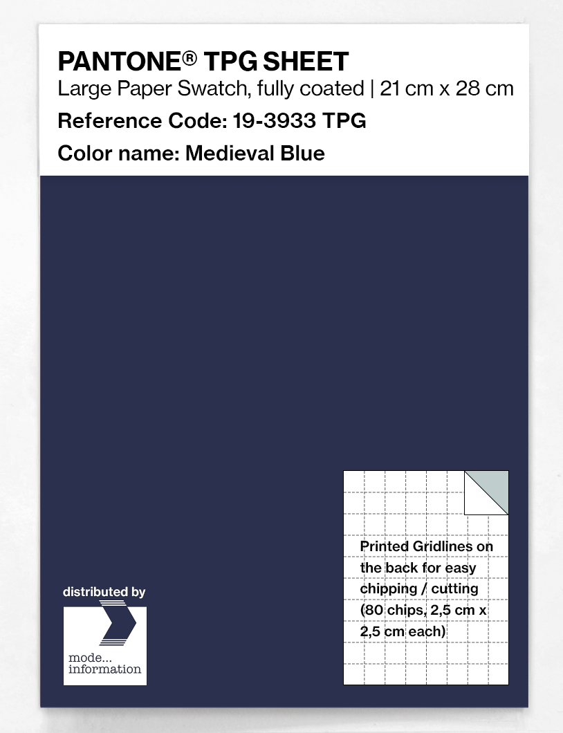 Artikelbild 1 des Artikels “PANTONE® TPG SHEET 19-3933 TPG Medieval Blue “