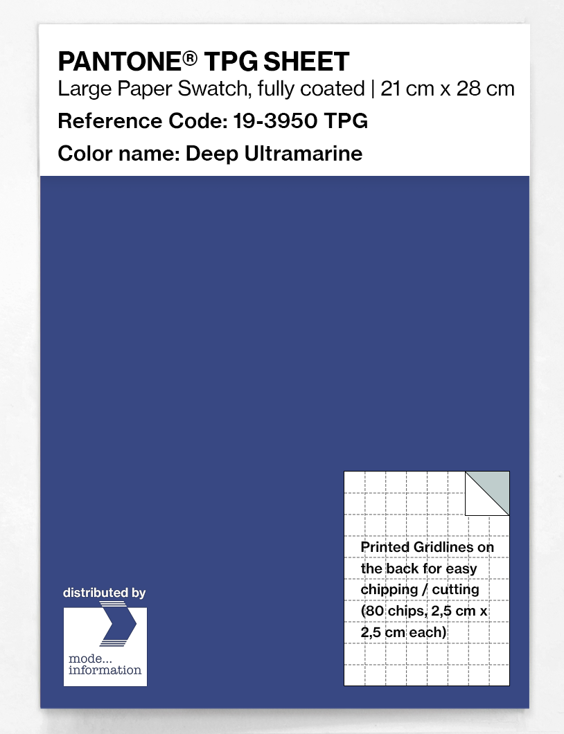 Artikelbild 1 des Artikels “PANTONE® TPG SHEET 19-3950 TPG Deep Ultramarine “