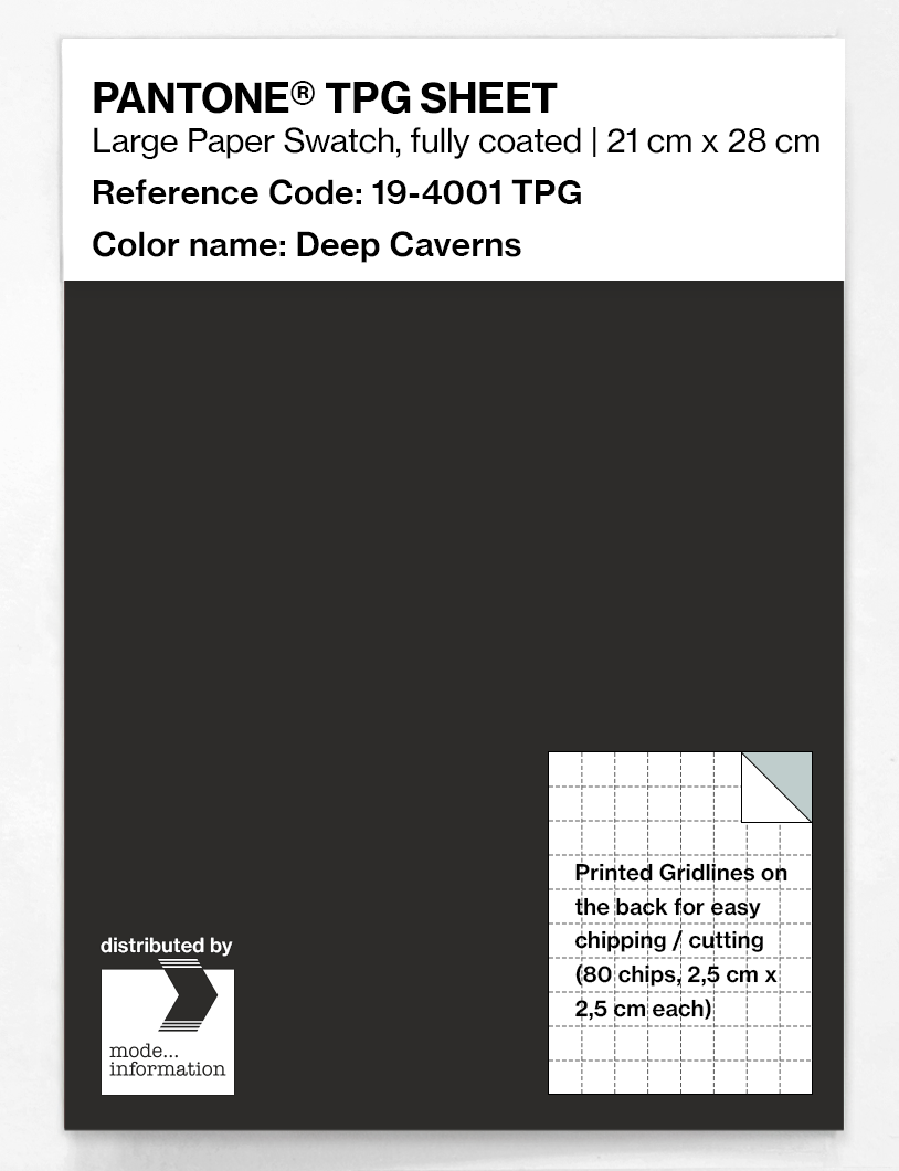 Artikelbild 1 des Artikels “PANTONE® TPG SHEET 19-4001 TPG Deep Caverns “