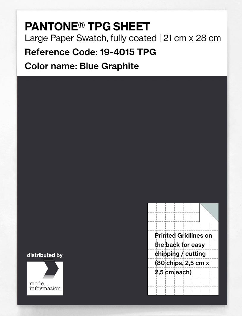 Artikelbild 1 des Artikels “PANTONE® TPG SHEET 19-4015 TPG Blue Graphite “