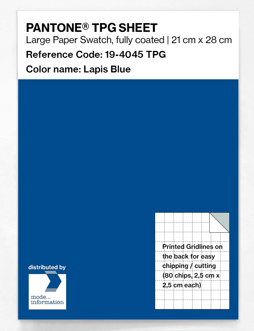 Artikelbild 1 des Artikels “PANTONE® TPG SHEET 19-4045 TPG Lapis Blue “