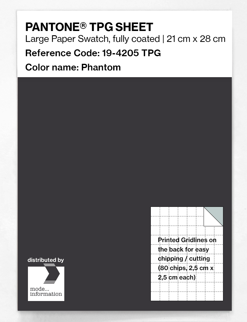 Artikelbild 1 des Artikels “PANTONE® TPG SHEET 19-4205 TPG Phantom “