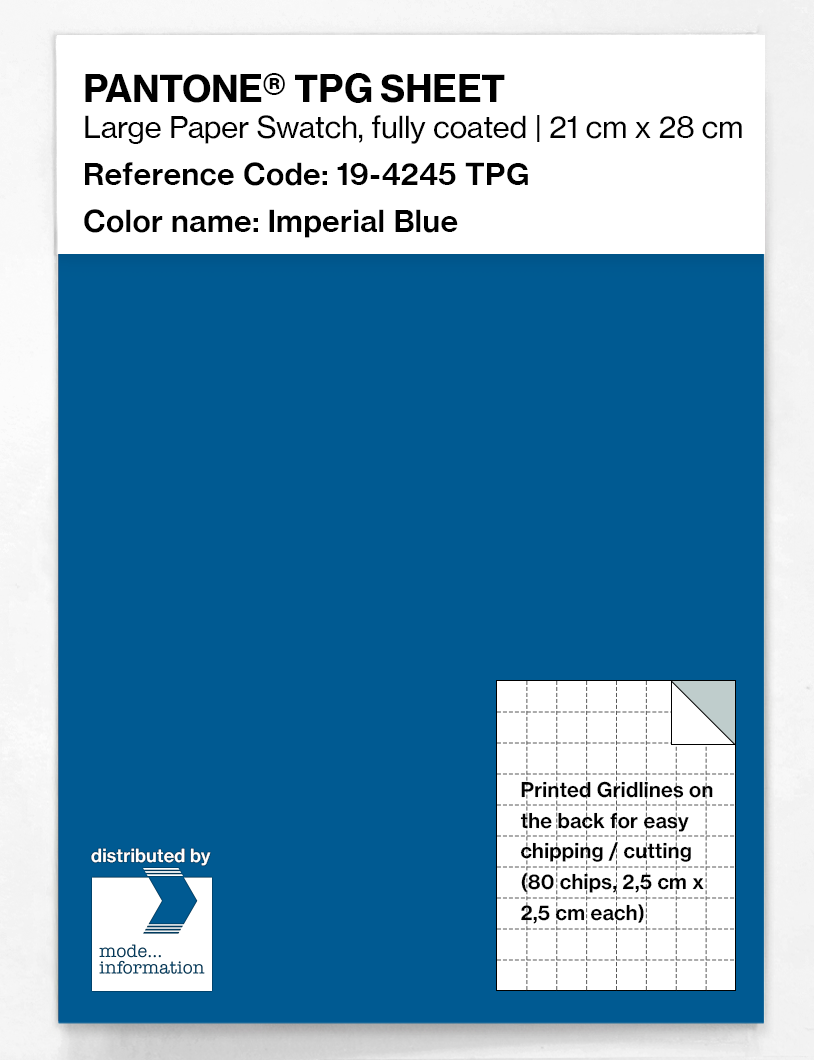 Artikelbild 1 des Artikels “PANTONE® TPG SHEET 19-4245 TPG Imperial Blue “