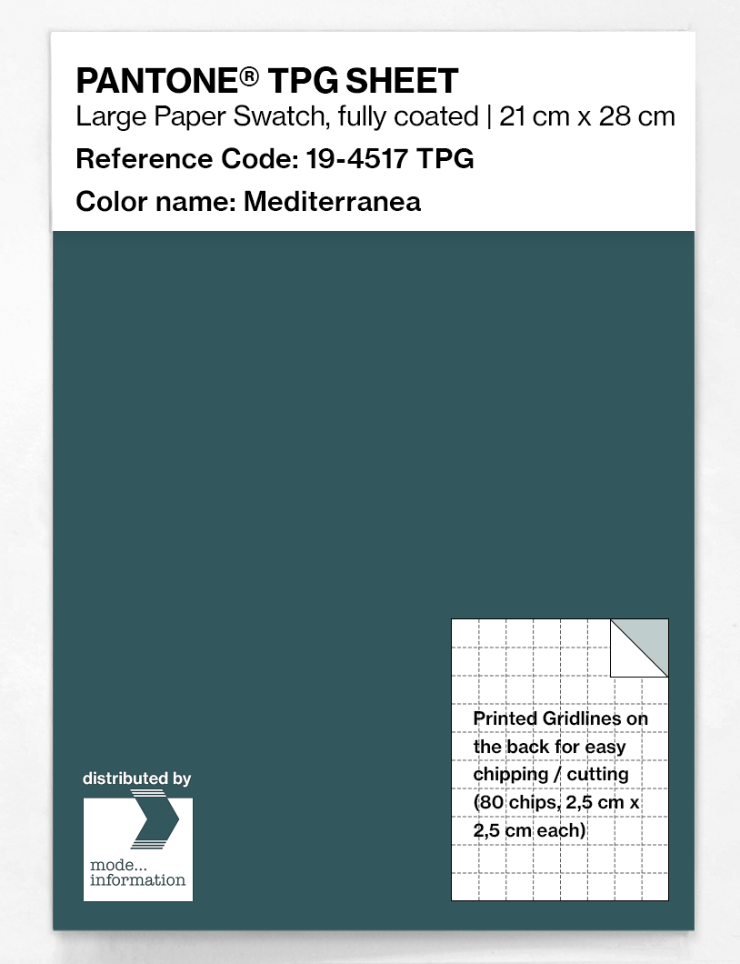 Artikelbild 1 des Artikels “PANTONE® TPG SHEET 19-4517 TPG Mediterranea “