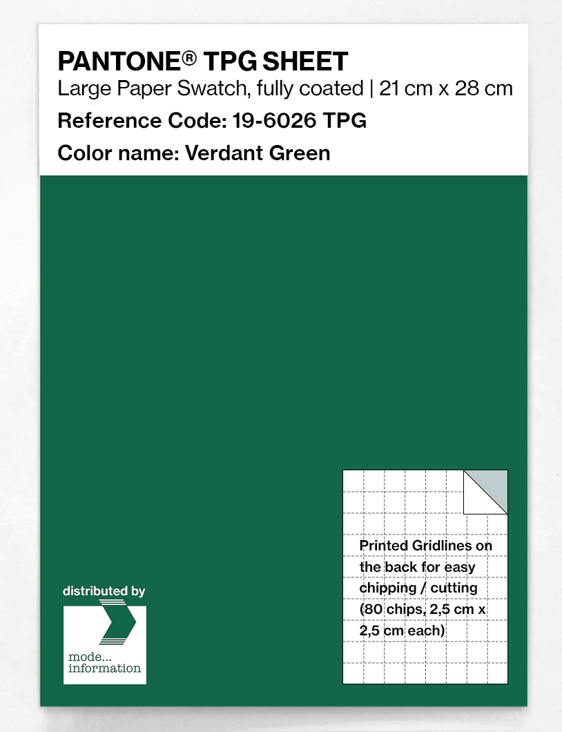 Artikelbild 1 des Artikels “PANTONE® TPG SHEET 19-6026 TPG Verdant Green “