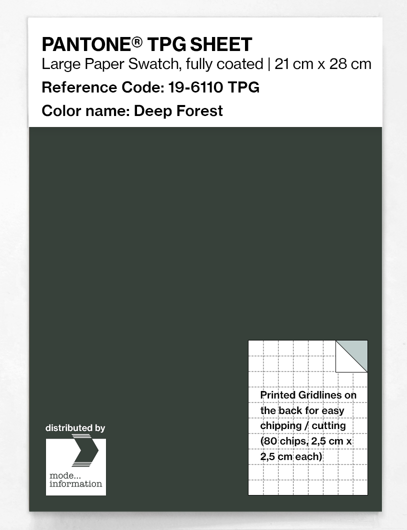 Artikelbild 1 des Artikels “PANTONE® TPG SHEET 19-6110 TPG Deep Forest “