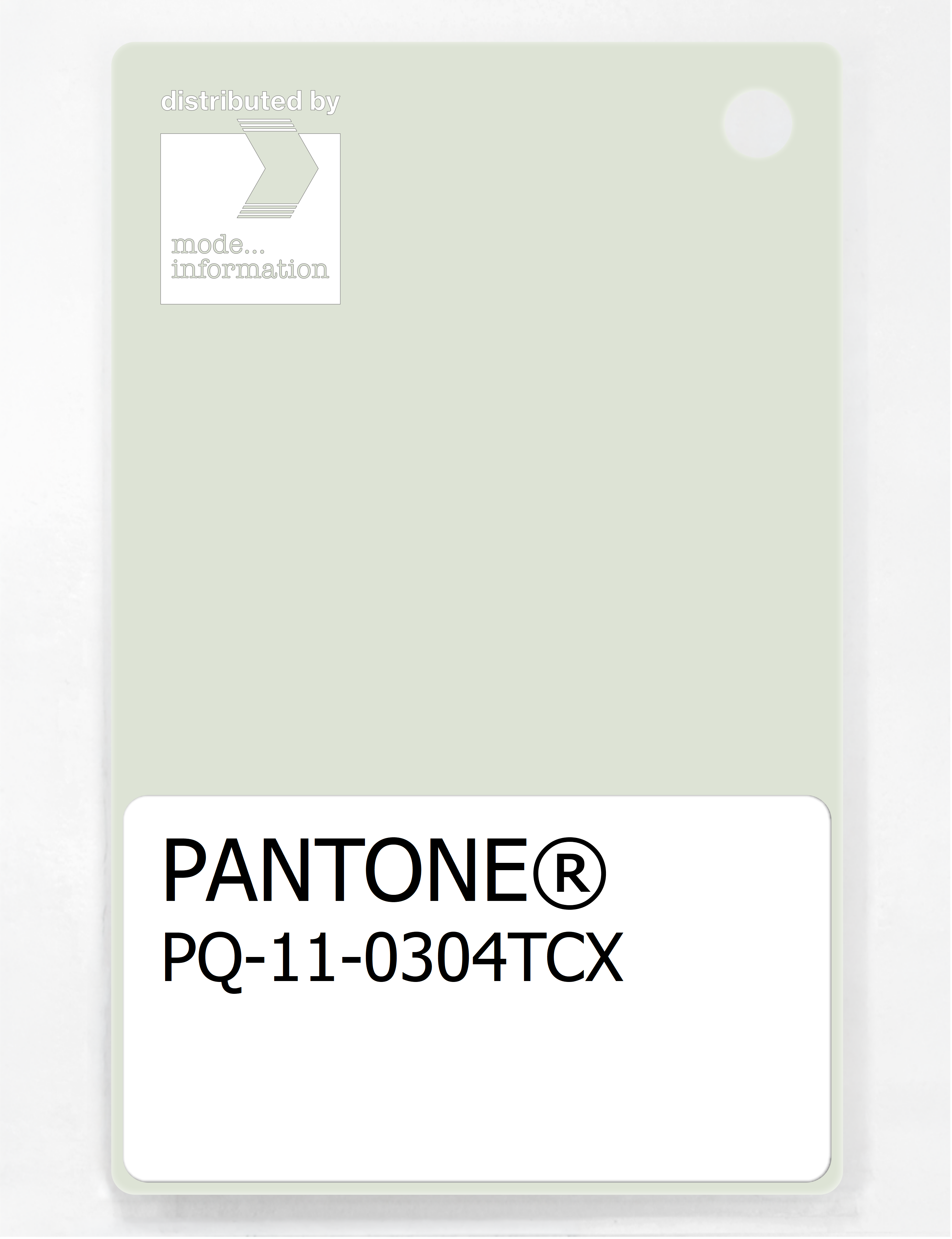 Product image 1 of the product “PANTONE® PLASTIC STANDARD CHIP PQ 11-0304 TCX Water Lily ”