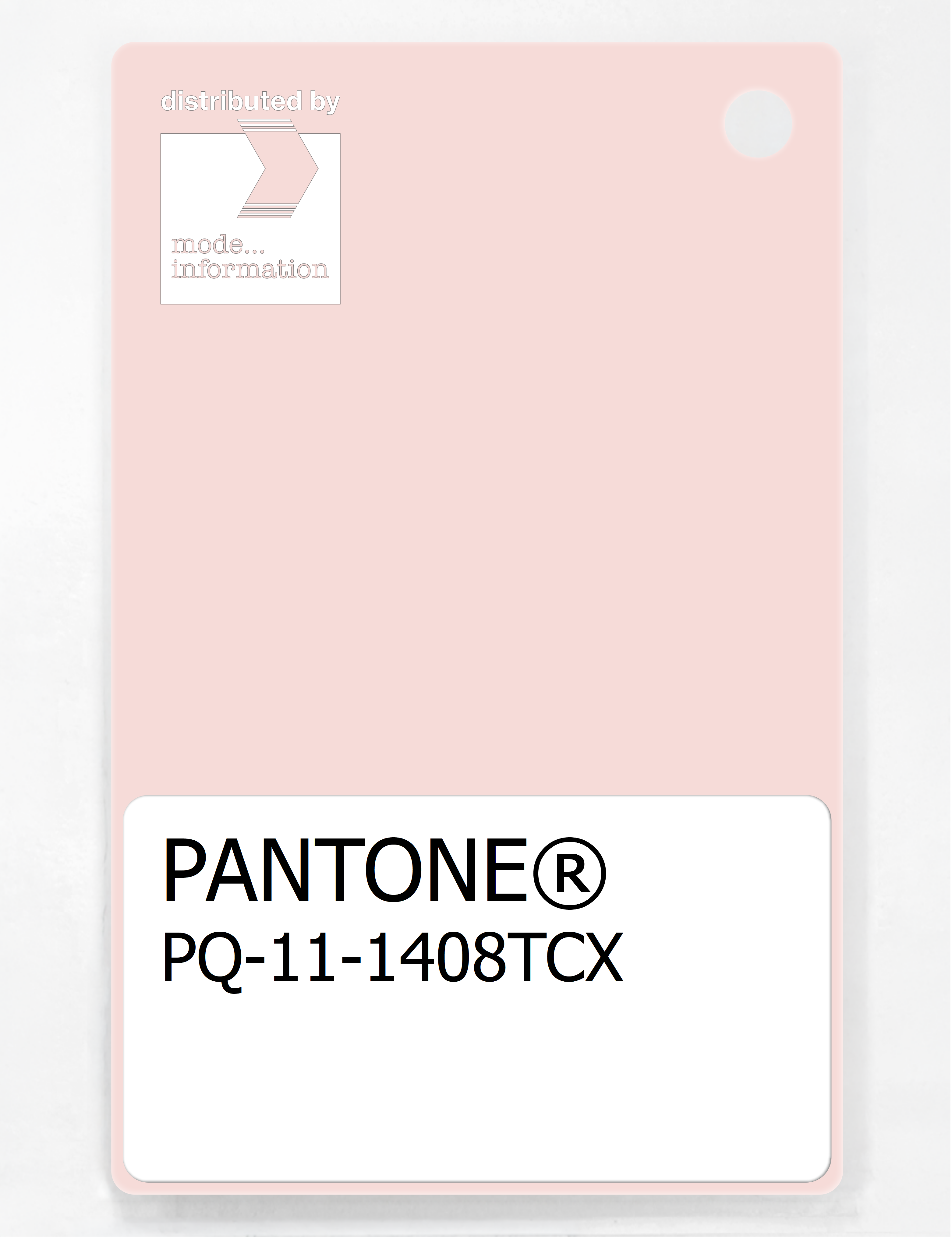 Product image 1 of the product “PANTONE® PLASTIC STANDARD CHIP PQ 11-1408 TCX Rosewater ”