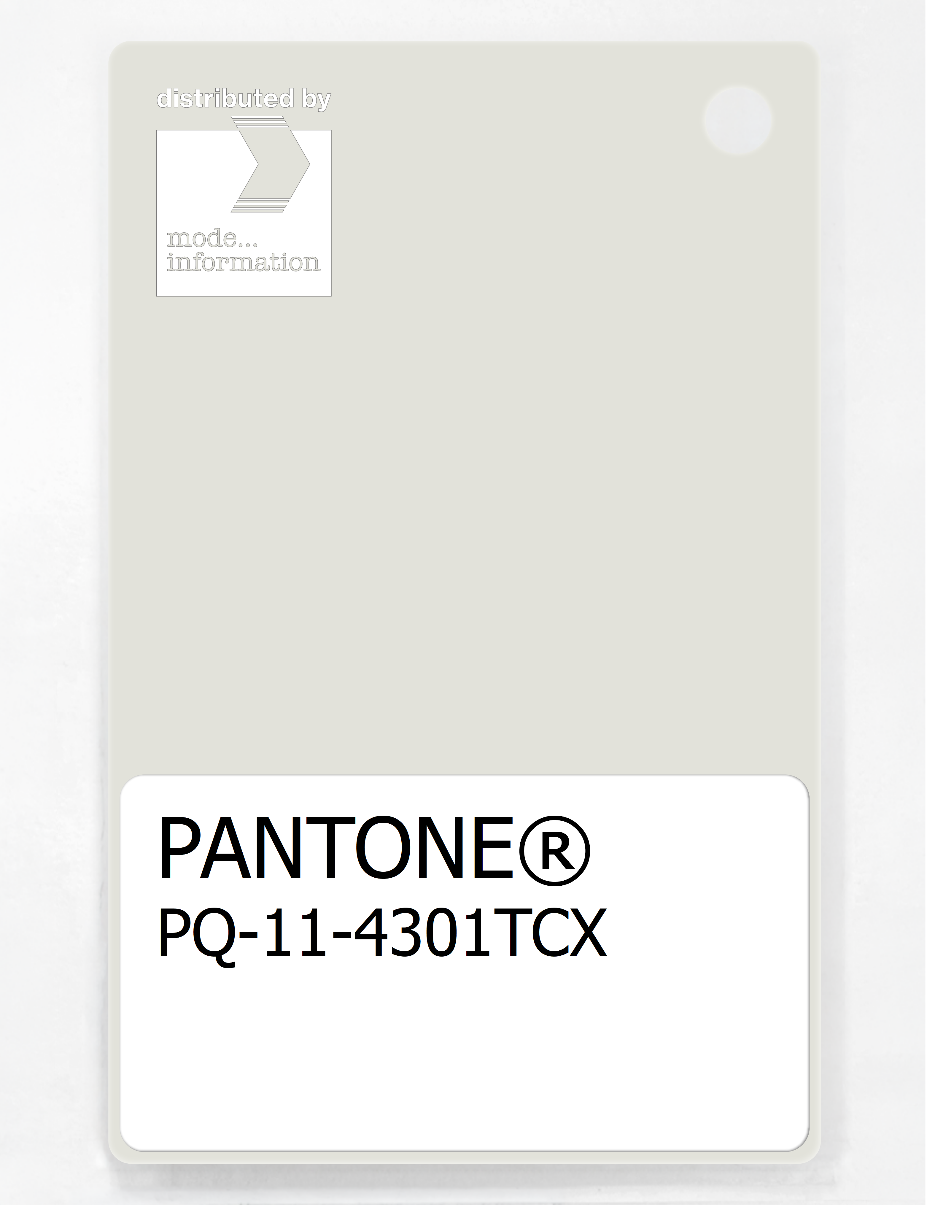 Artikelbild 1 des Artikels “PANTONE® PLASTIC STANDARD CHIP PQ 11-4301 TCX Lily White “