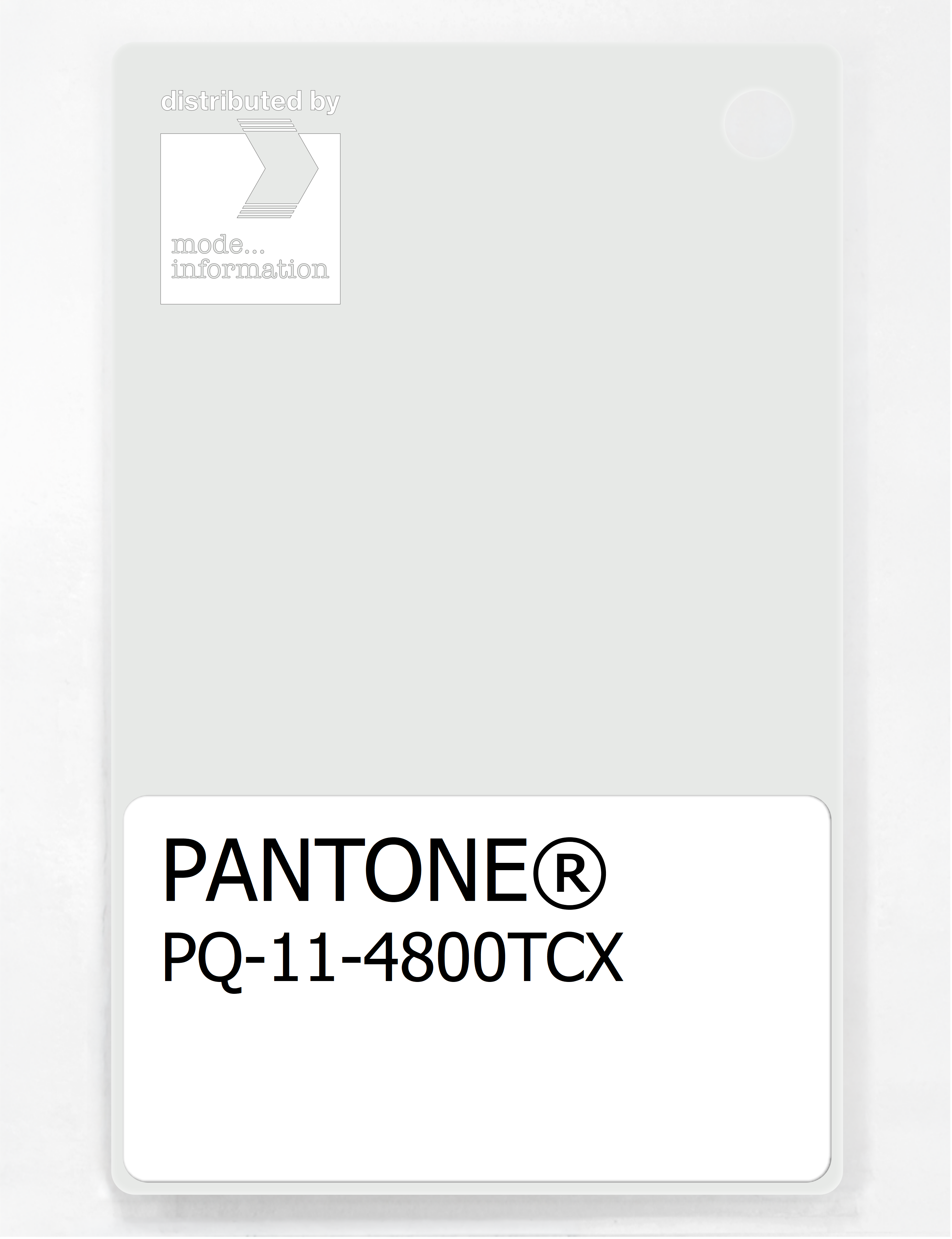 Product image 1 of the product “PANTONE® PLASTIC STANDARD CHIP PQ 11-4800 TCX Blanc de Blanc ”