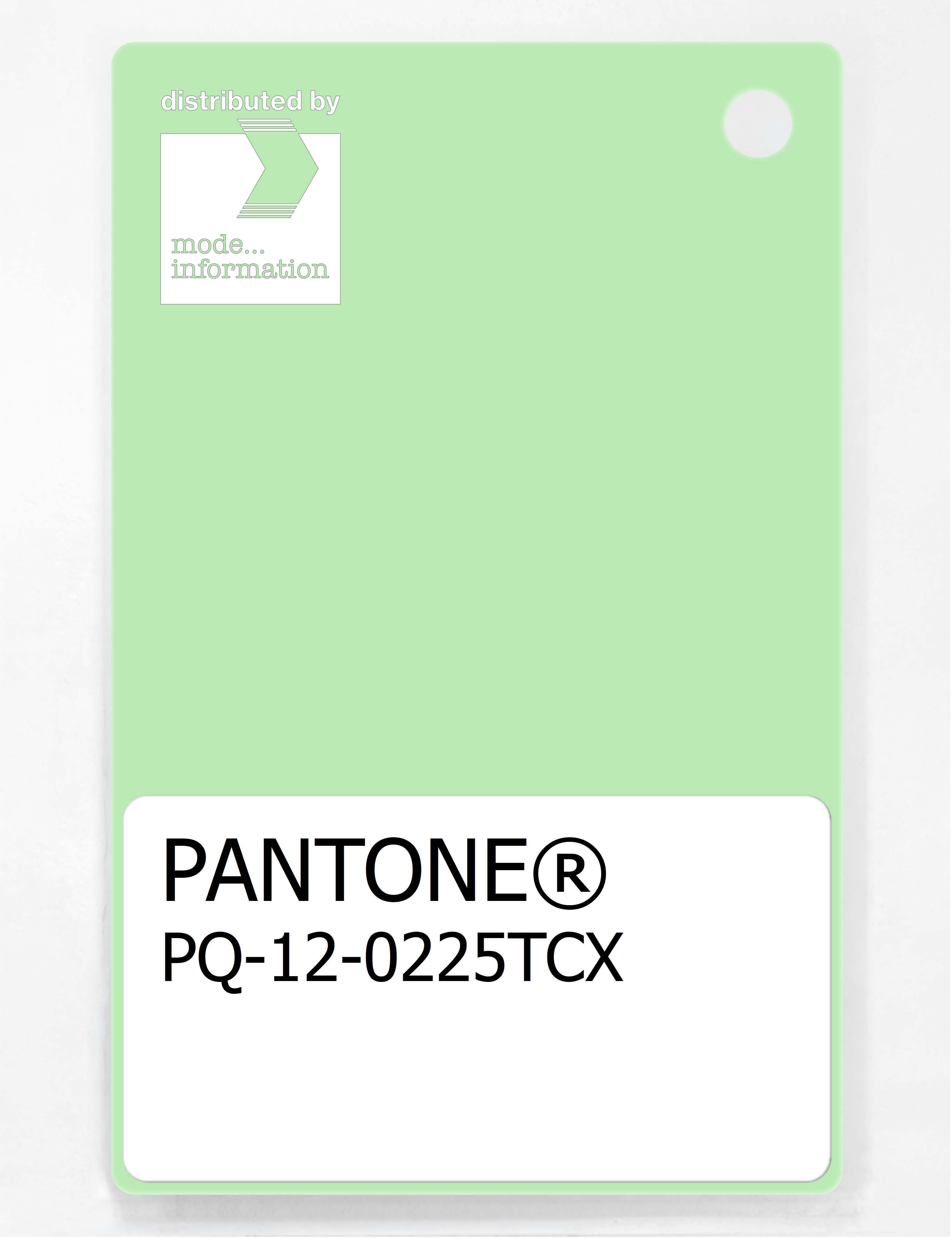 Product image 1 of the product “PANTONE® PLASTIC STANDARD CHIP PQ 12-0225 TCX Patina Green ”