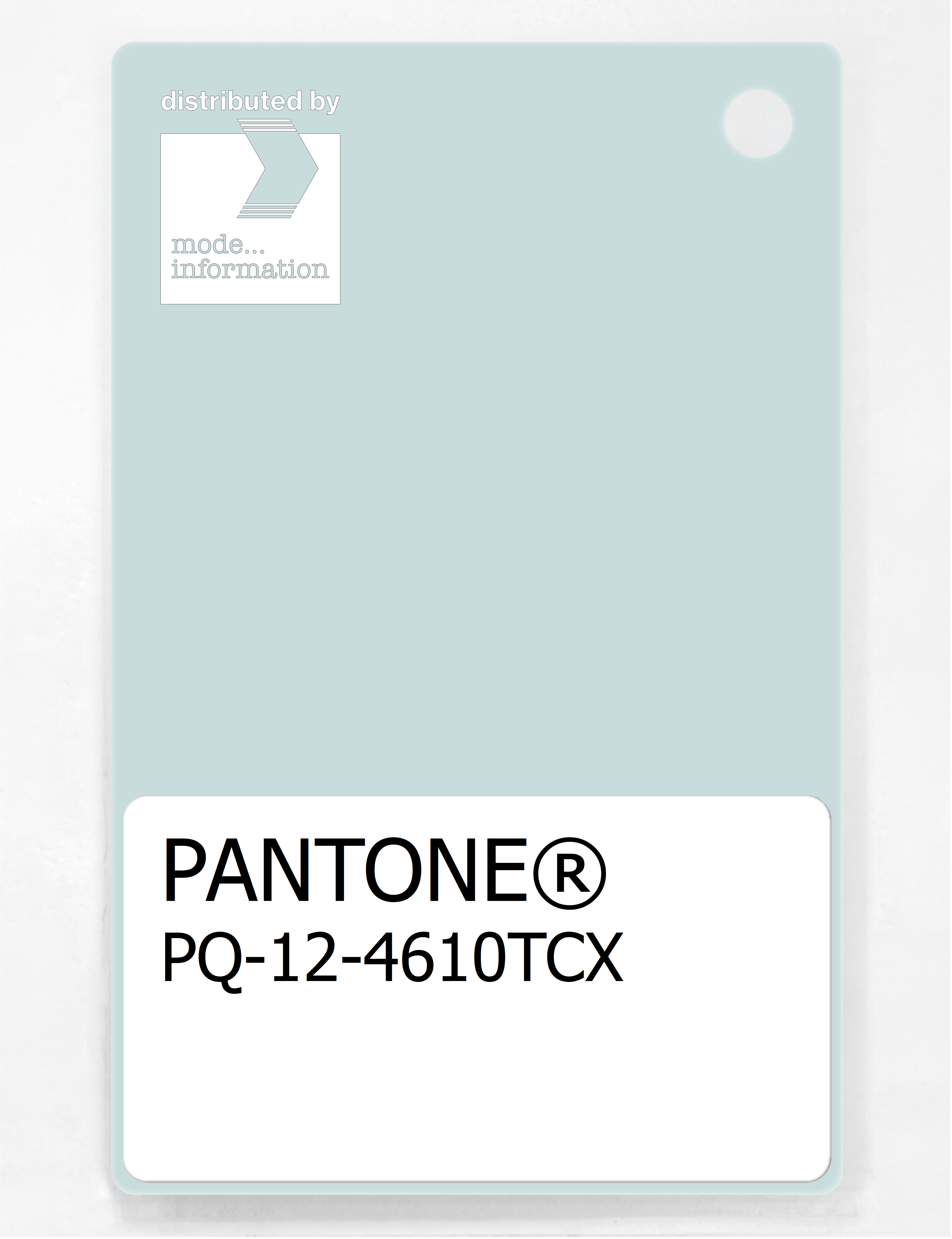 Artikelbild 1 des Artikels “PANTONE® PLASTIC STANDARD CHIP PQ 12-4610 TCX Whispering Blue “