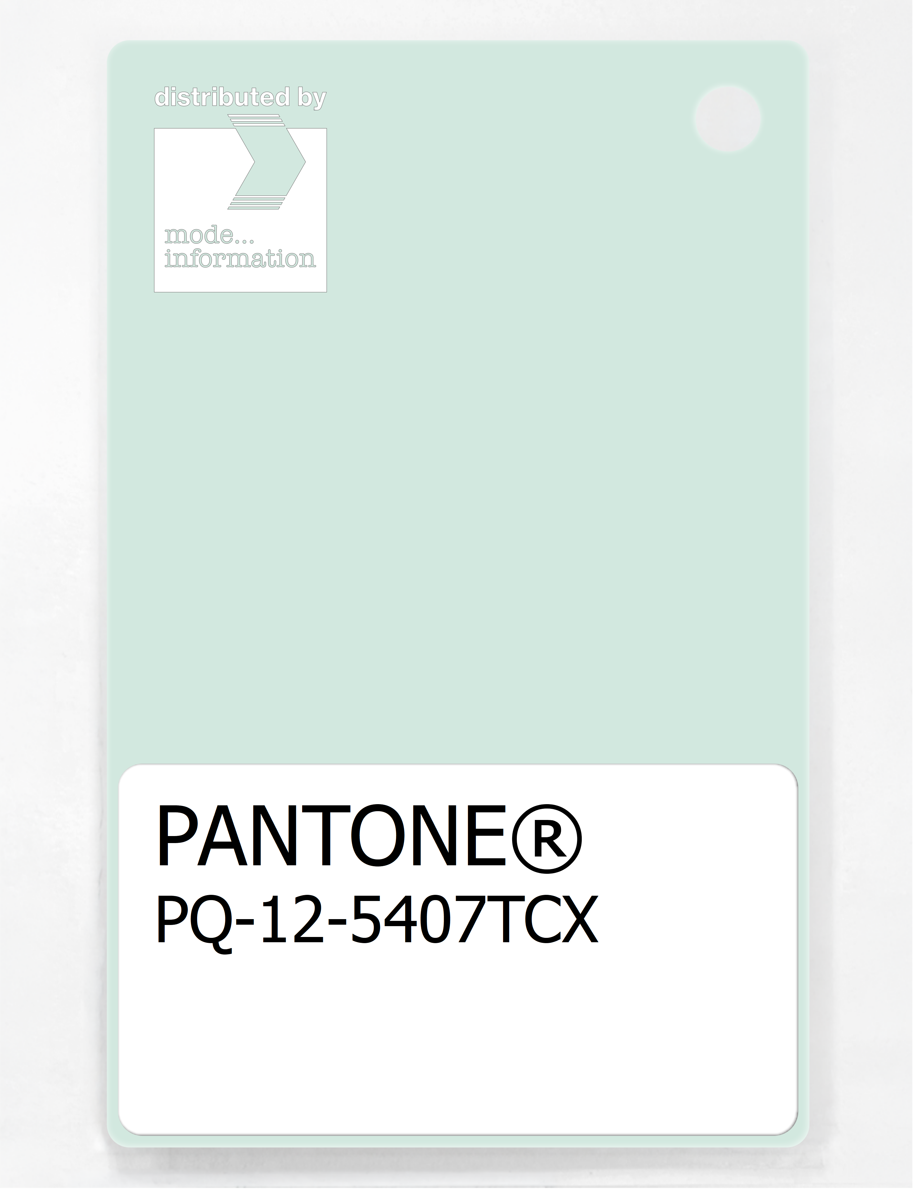 Artikelbild 1 des Artikels “PANTONE® PLASTIC STANDARD CHIP PQ 12-5407 TCX Aqua Glass “